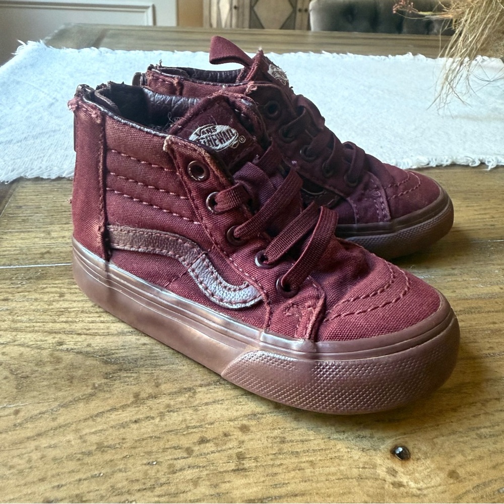 Vans Canvas Sk8-Hi High-Top Sneakers Toddler 6